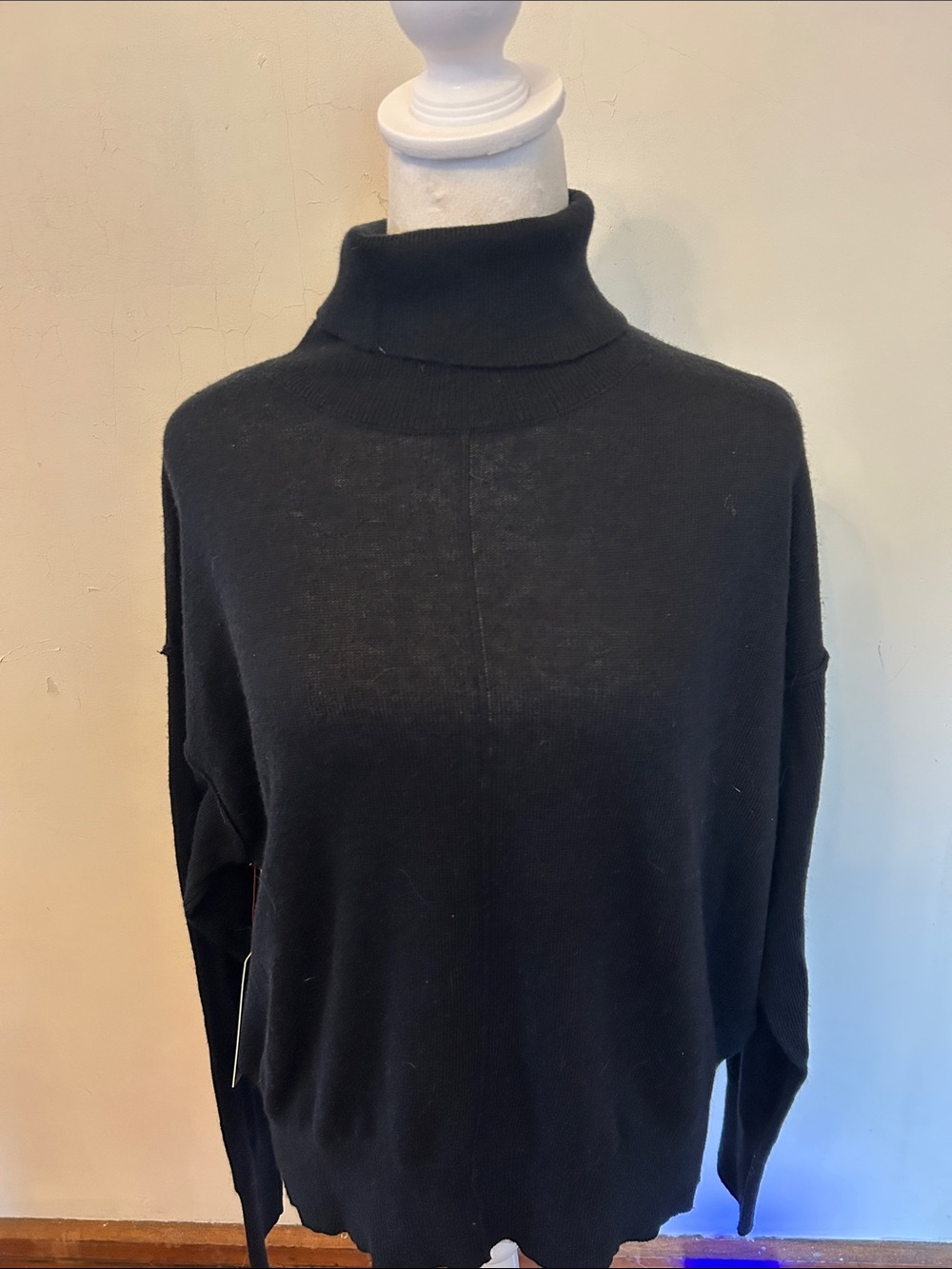 Korey Black Turtleneck Women's Sweater Size L NWT